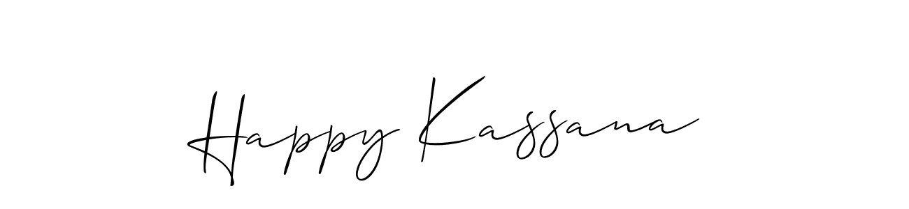 Once you've used our free online signature maker to create your best signature Allison_Script style, it's time to enjoy all of the benefits that Happy Kassana name signing documents. Happy Kassana signature style 2 images and pictures png