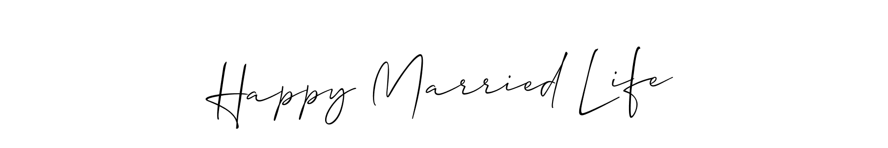 You can use this online signature creator to create a handwritten signature for the name Happy Married Life. This is the best online autograph maker. Happy Married Life signature style 2 images and pictures png