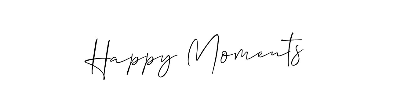 Once you've used our free online signature maker to create your best signature Allison_Script style, it's time to enjoy all of the benefits that Happy Moments name signing documents. Happy Moments signature style 2 images and pictures png