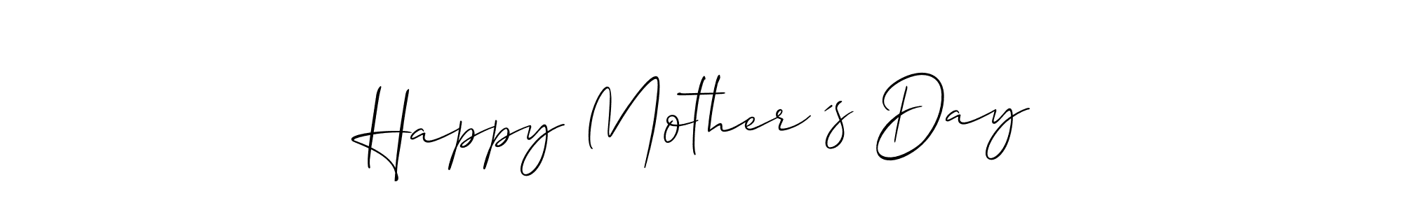 How to Draw Happy Mother ´s Day signature style? Allison_Script is a latest design signature styles for name Happy Mother ´s Day. Happy Mother ´s Day signature style 2 images and pictures png