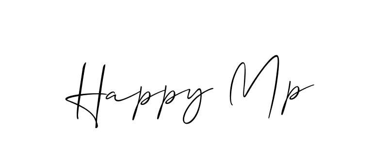 You should practise on your own different ways (Allison_Script) to write your name (Happy Mp) in signature. don't let someone else do it for you. Happy Mp signature style 2 images and pictures png