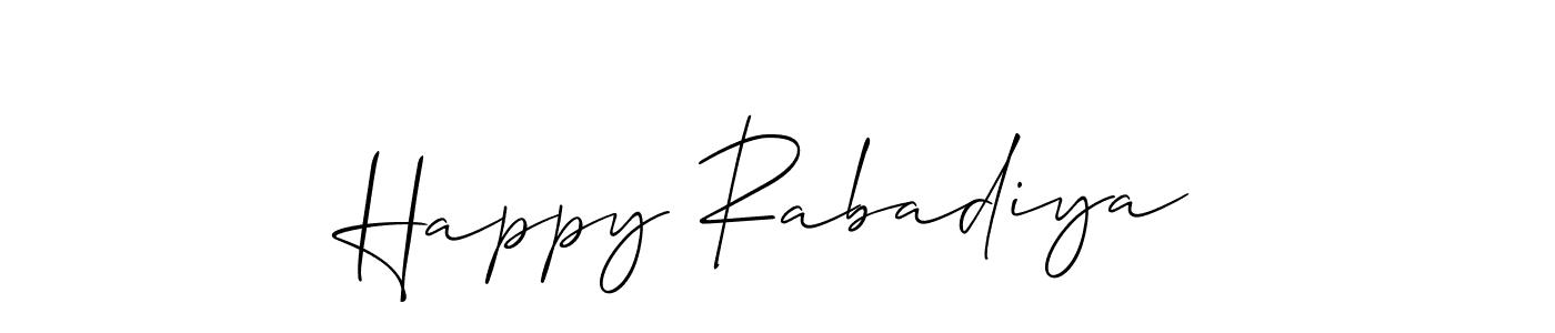 Best and Professional Signature Style for Happy Rabadiya. Allison_Script Best Signature Style Collection. Happy Rabadiya signature style 2 images and pictures png