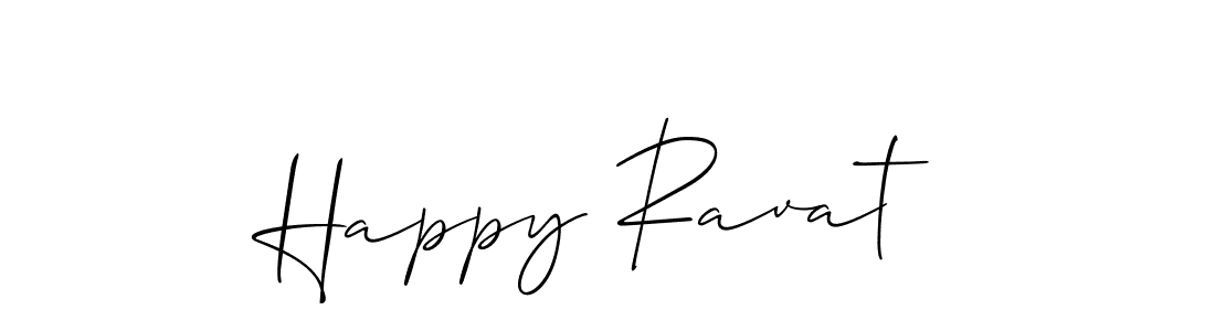 Use a signature maker to create a handwritten signature online. With this signature software, you can design (Allison_Script) your own signature for name Happy Ravat. Happy Ravat signature style 2 images and pictures png
