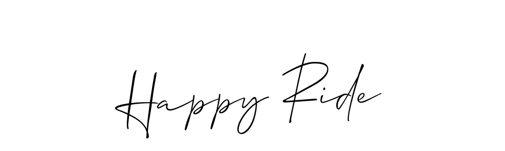 Also You can easily find your signature by using the search form. We will create Happy Ride name handwritten signature images for you free of cost using Allison_Script sign style. Happy Ride signature style 2 images and pictures png