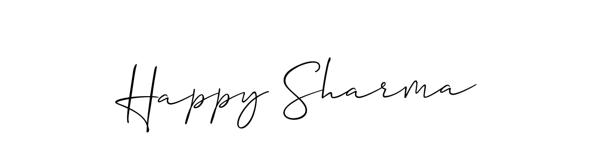 Best and Professional Signature Style for Happy Sharma. Allison_Script Best Signature Style Collection. Happy Sharma signature style 2 images and pictures png