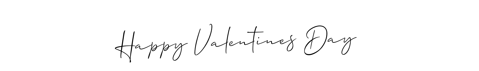 How to make Happy Valentines Day signature? Allison_Script is a professional autograph style. Create handwritten signature for Happy Valentines Day name. Happy Valentines Day signature style 2 images and pictures png