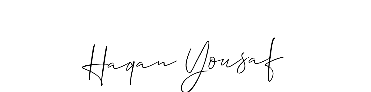 Best and Professional Signature Style for Haqan Yousaf. Allison_Script Best Signature Style Collection. Haqan Yousaf signature style 2 images and pictures png