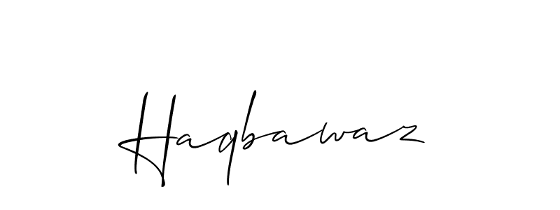 Make a beautiful signature design for name Haqbawaz. With this signature (Allison_Script) style, you can create a handwritten signature for free. Haqbawaz signature style 2 images and pictures png