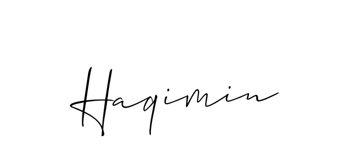 Best and Professional Signature Style for Haqimin. Allison_Script Best Signature Style Collection. Haqimin signature style 2 images and pictures png