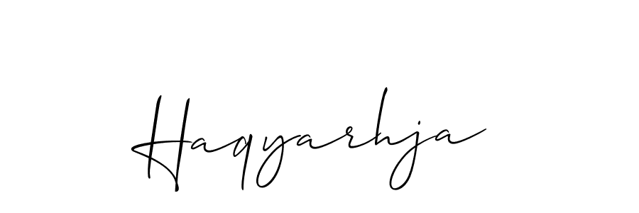 Once you've used our free online signature maker to create your best signature Allison_Script style, it's time to enjoy all of the benefits that Haqyarhja name signing documents. Haqyarhja signature style 2 images and pictures png