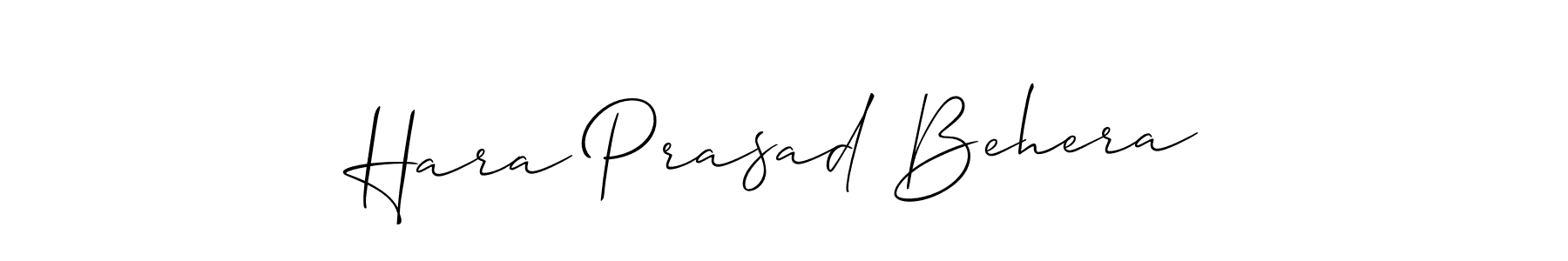 Hara Prasad Behera stylish signature style. Best Handwritten Sign (Allison_Script) for my name. Handwritten Signature Collection Ideas for my name Hara Prasad Behera. Hara Prasad Behera signature style 2 images and pictures png