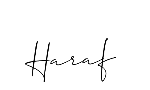 You can use this online signature creator to create a handwritten signature for the name Haraf. This is the best online autograph maker. Haraf signature style 2 images and pictures png