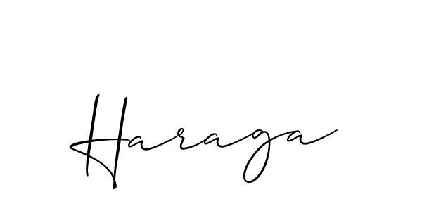 It looks lik you need a new signature style for name Haraga. Design unique handwritten (Allison_Script) signature with our free signature maker in just a few clicks. Haraga signature style 2 images and pictures png