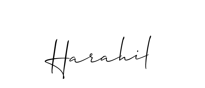 You can use this online signature creator to create a handwritten signature for the name Harahil. This is the best online autograph maker. Harahil signature style 2 images and pictures png