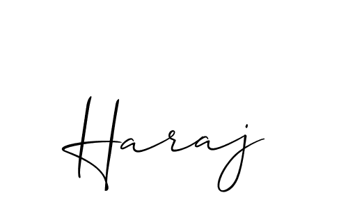 Make a beautiful signature design for name Haraj. Use this online signature maker to create a handwritten signature for free. Haraj signature style 2 images and pictures png