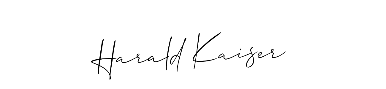 if you are searching for the best signature style for your name Harald Kaiser. so please give up your signature search. here we have designed multiple signature styles  using Allison_Script. Harald Kaiser signature style 2 images and pictures png