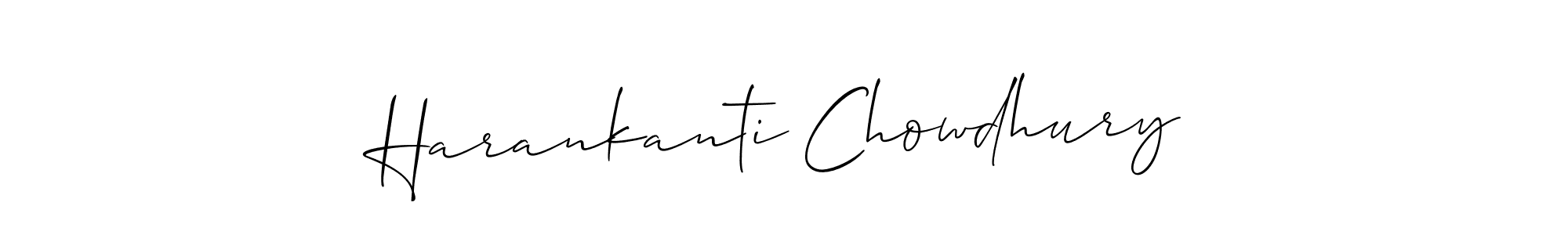 How to make Harankanti Chowdhury signature? Allison_Script is a professional autograph style. Create handwritten signature for Harankanti Chowdhury name. Harankanti Chowdhury signature style 2 images and pictures png