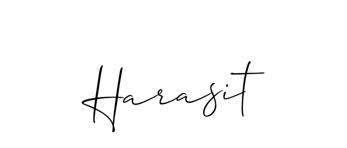Harasit stylish signature style. Best Handwritten Sign (Allison_Script) for my name. Handwritten Signature Collection Ideas for my name Harasit. Harasit signature style 2 images and pictures png