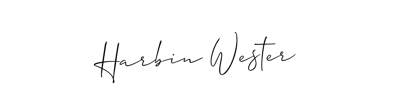 Make a short Harbin Wester signature style. Manage your documents anywhere anytime using Allison_Script. Create and add eSignatures, submit forms, share and send files easily. Harbin Wester signature style 2 images and pictures png