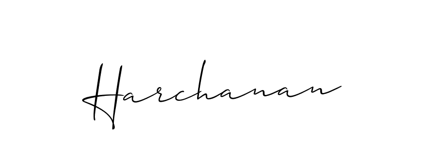 Use a signature maker to create a handwritten signature online. With this signature software, you can design (Allison_Script) your own signature for name Harchanan. Harchanan signature style 2 images and pictures png