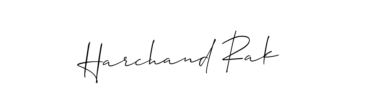 How to make Harchand Rak signature? Allison_Script is a professional autograph style. Create handwritten signature for Harchand Rak name. Harchand Rak signature style 2 images and pictures png