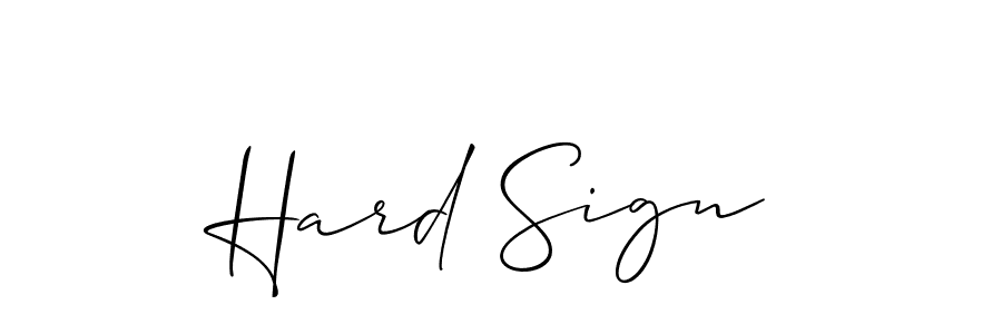 How to make Hard Sign name signature. Use Allison_Script style for creating short signs online. This is the latest handwritten sign. Hard Sign signature style 2 images and pictures png