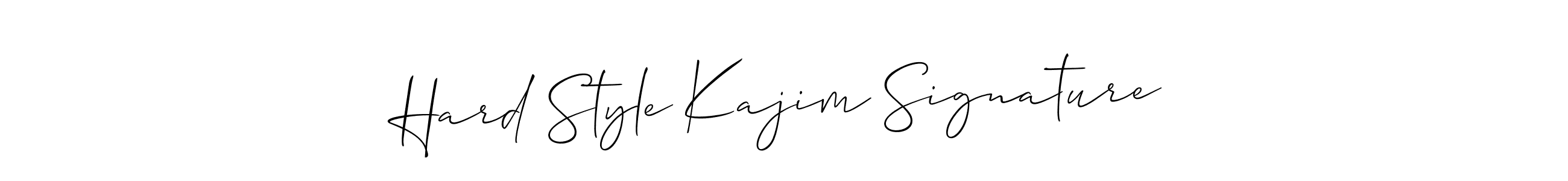 Make a short Hard Style Kajim Signature signature style. Manage your documents anywhere anytime using Allison_Script. Create and add eSignatures, submit forms, share and send files easily. Hard Style Kajim Signature signature style 2 images and pictures png