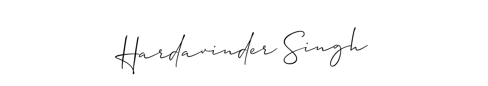 Hardavinder Singh stylish signature style. Best Handwritten Sign (Allison_Script) for my name. Handwritten Signature Collection Ideas for my name Hardavinder Singh. Hardavinder Singh signature style 2 images and pictures png
