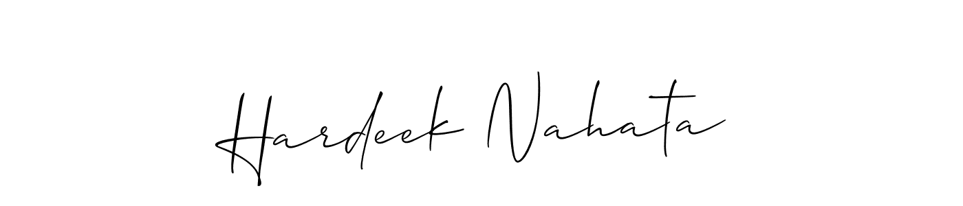 How to Draw Hardeek Nahata signature style? Allison_Script is a latest design signature styles for name Hardeek Nahata. Hardeek Nahata signature style 2 images and pictures png