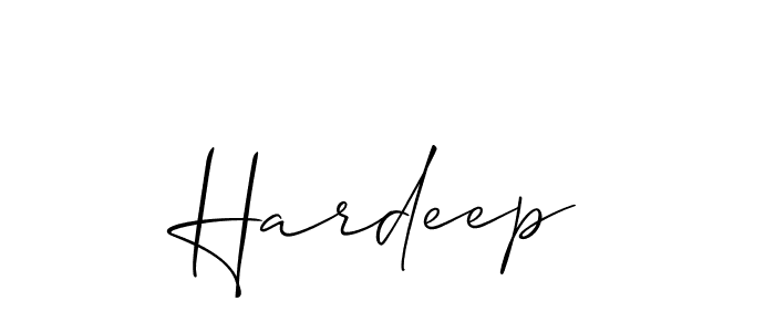 You should practise on your own different ways (Allison_Script) to write your name (Hardeep) in signature. don't let someone else do it for you. Hardeep signature style 2 images and pictures png