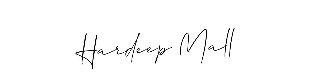 How to Draw Hardeep Mall signature style? Allison_Script is a latest design signature styles for name Hardeep Mall. Hardeep Mall signature style 2 images and pictures png