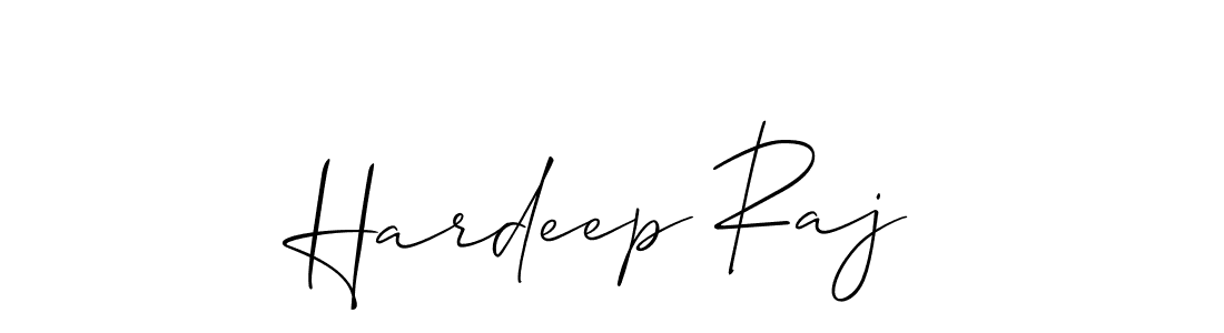 Create a beautiful signature design for name Hardeep Raj. With this signature (Allison_Script) fonts, you can make a handwritten signature for free. Hardeep Raj signature style 2 images and pictures png