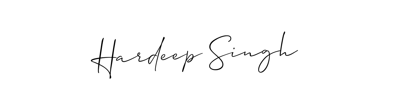 How to make Hardeep Singh signature? Allison_Script is a professional autograph style. Create handwritten signature for Hardeep Singh name. Hardeep Singh signature style 2 images and pictures png