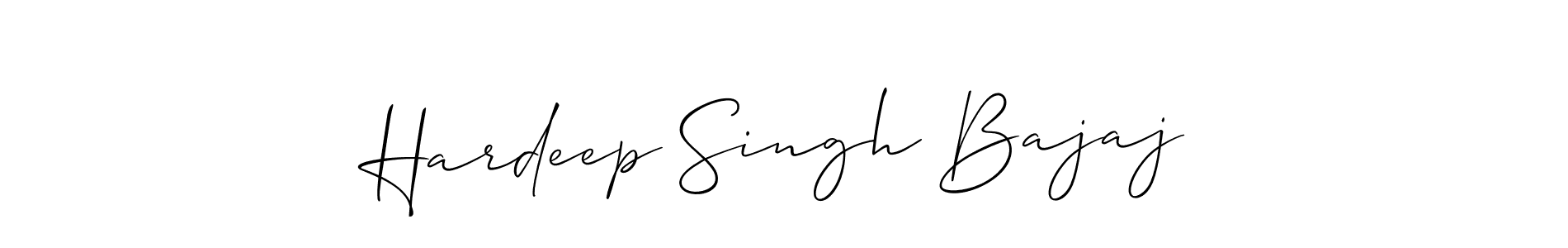 Make a short Hardeep Singh Bajaj signature style. Manage your documents anywhere anytime using Allison_Script. Create and add eSignatures, submit forms, share and send files easily. Hardeep Singh Bajaj signature style 2 images and pictures png