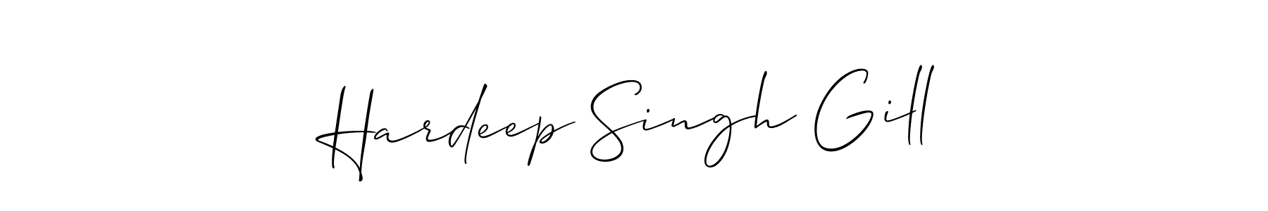 This is the best signature style for the Hardeep Singh Gill name. Also you like these signature font (Allison_Script). Mix name signature. Hardeep Singh Gill signature style 2 images and pictures png