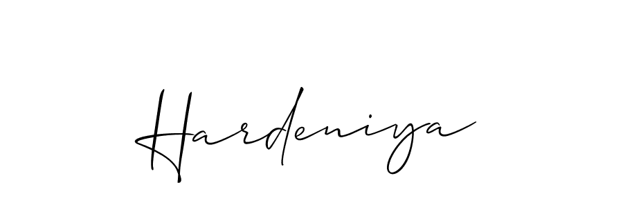 Also we have Hardeniya name is the best signature style. Create professional handwritten signature collection using Allison_Script autograph style. Hardeniya signature style 2 images and pictures png