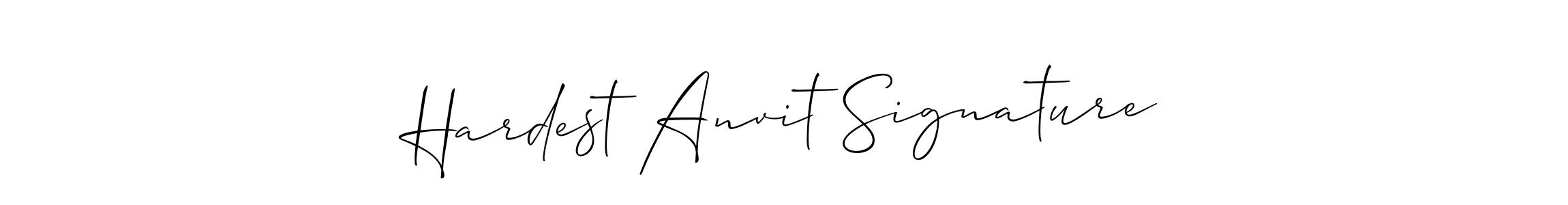 How to Draw Hardest Anvit Signature signature style? Allison_Script is a latest design signature styles for name Hardest Anvit Signature. Hardest Anvit Signature signature style 2 images and pictures png