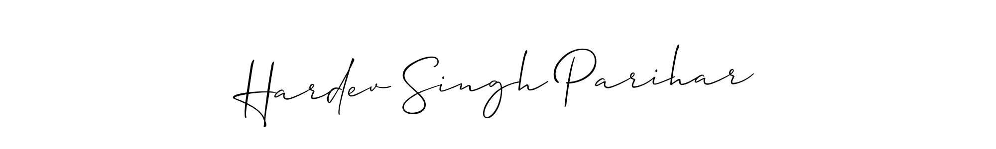 Similarly Allison_Script is the best handwritten signature design. Signature creator online .You can use it as an online autograph creator for name Hardev Singh Parihar. Hardev Singh Parihar signature style 2 images and pictures png