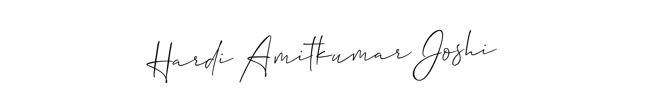 Use a signature maker to create a handwritten signature online. With this signature software, you can design (Allison_Script) your own signature for name Hardi Amitkumar Joshi. Hardi Amitkumar Joshi signature style 2 images and pictures png