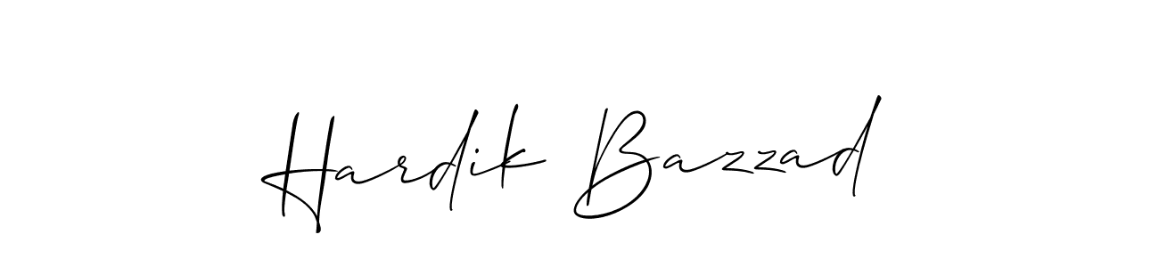if you are searching for the best signature style for your name Hardik Bazzad. so please give up your signature search. here we have designed multiple signature styles  using Allison_Script. Hardik Bazzad signature style 2 images and pictures png