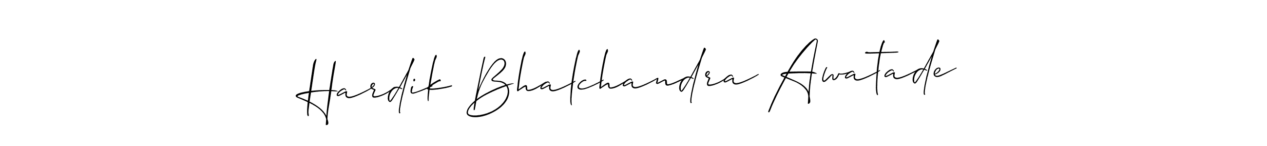 The best way (Allison_Script) to make a short signature is to pick only two or three words in your name. The name Hardik Bhalchandra Awatade include a total of six letters. For converting this name. Hardik Bhalchandra Awatade signature style 2 images and pictures png