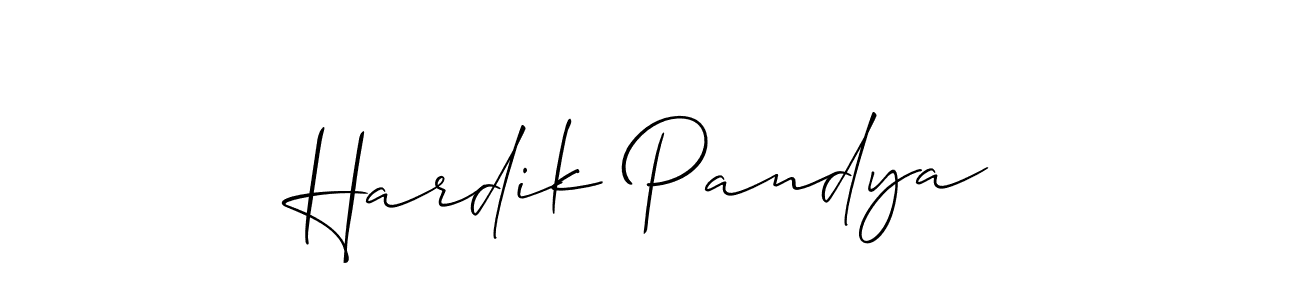 It looks lik you need a new signature style for name Hardik Pandya. Design unique handwritten (Allison_Script) signature with our free signature maker in just a few clicks. Hardik Pandya signature style 2 images and pictures png