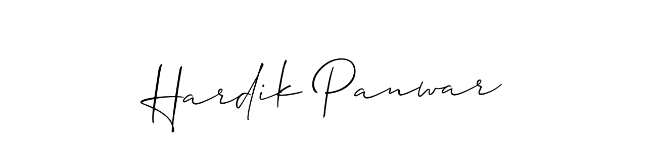 Similarly Allison_Script is the best handwritten signature design. Signature creator online .You can use it as an online autograph creator for name Hardik Panwar. Hardik Panwar signature style 2 images and pictures png