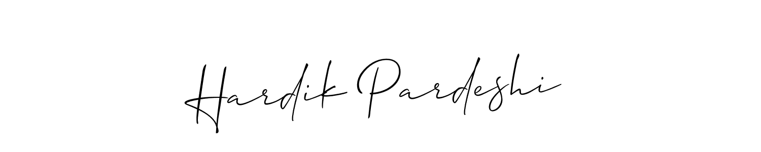 Also You can easily find your signature by using the search form. We will create Hardik Pardeshi name handwritten signature images for you free of cost using Allison_Script sign style. Hardik Pardeshi signature style 2 images and pictures png