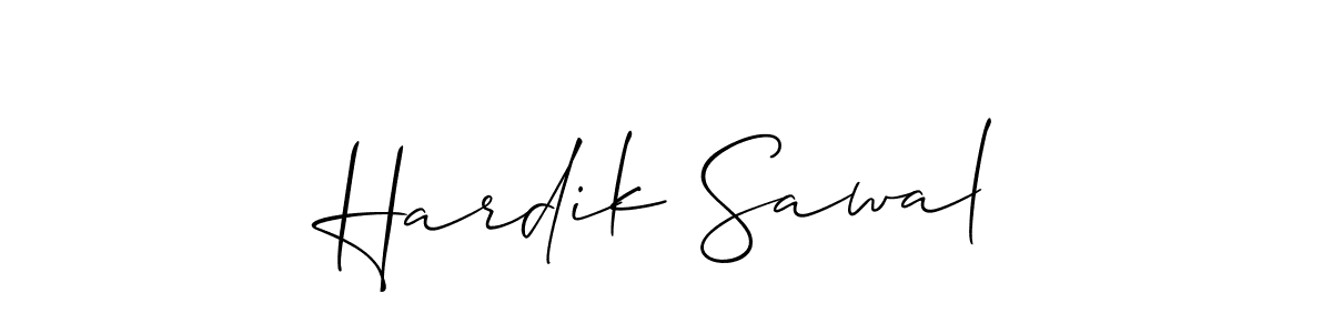 Design your own signature with our free online signature maker. With this signature software, you can create a handwritten (Allison_Script) signature for name Hardik Sawal. Hardik Sawal signature style 2 images and pictures png