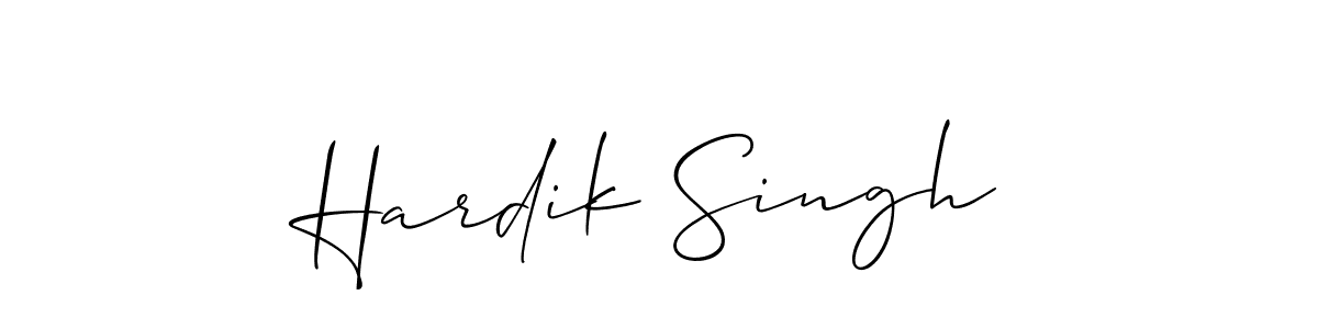 Similarly Allison_Script is the best handwritten signature design. Signature creator online .You can use it as an online autograph creator for name Hardik Singh. Hardik Singh signature style 2 images and pictures png