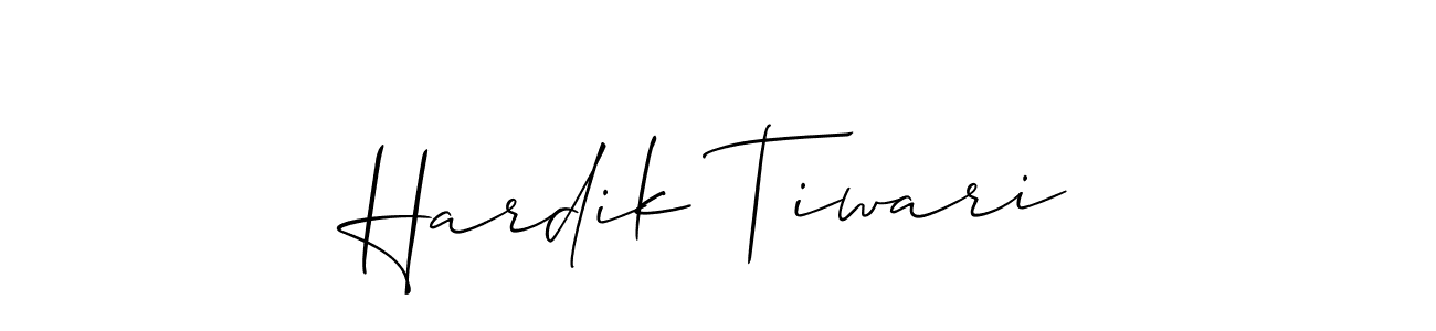 You should practise on your own different ways (Allison_Script) to write your name (Hardik Tiwari) in signature. don't let someone else do it for you. Hardik Tiwari signature style 2 images and pictures png