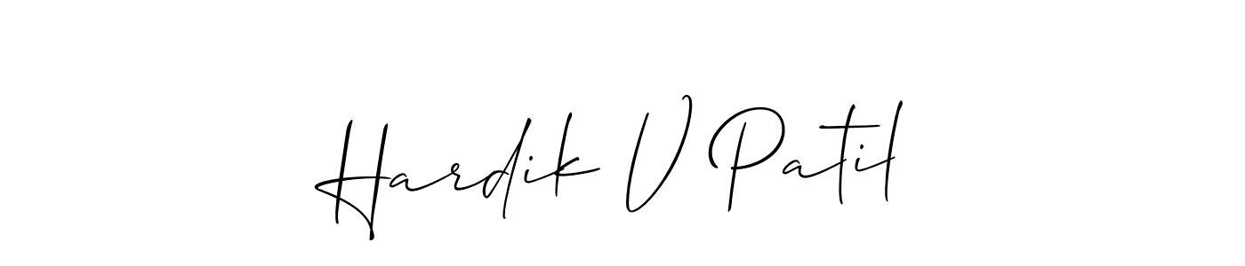 Once you've used our free online signature maker to create your best signature Allison_Script style, it's time to enjoy all of the benefits that Hardik V Patil name signing documents. Hardik V Patil signature style 2 images and pictures png