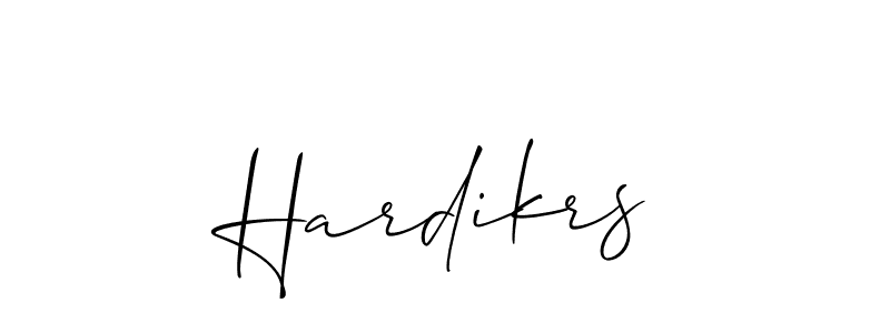 How to make Hardikrs signature? Allison_Script is a professional autograph style. Create handwritten signature for Hardikrs name. Hardikrs signature style 2 images and pictures png