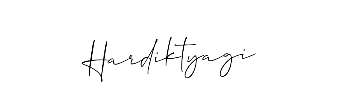 It looks lik you need a new signature style for name Hardiktyagi. Design unique handwritten (Allison_Script) signature with our free signature maker in just a few clicks. Hardiktyagi signature style 2 images and pictures png